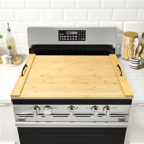 GASHELL Noodle Board Stove Cover with Handles for Electric, Gas Stove Top by GASHELL