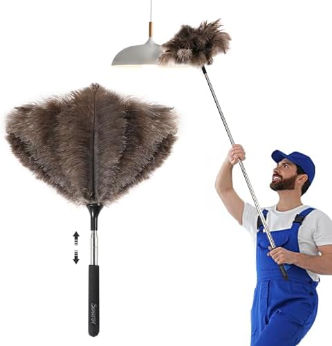 Soarer Extendable Ostrich Feather Duster,40inch,Handle Duster for Cleaning by Soarer