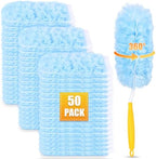 50 Pack Duster Refills for Swiffer Duster, Disposable Duster Refill Kit for Cleaning Home, Office, Ceiling Fans, Furniture (50 Count Refills +2 Handles) by WSPER