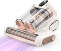 Mattress Vacuum Cleaner Cordless 16Kpa Bed Handheld Vacuum, Vacuum Cleaner with 253.7nm UV-C Light,HEPA Filter & Ultrasonic, Portable Vacuums for Bed Sofa Couch Crib Gifts for women men her white by XIAOLANG