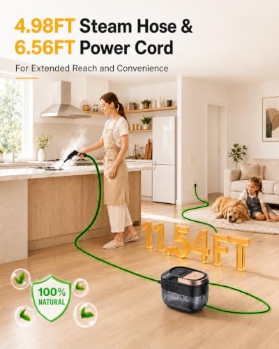 Steam Cleaner for Home，9-IN-1 Handheld Steam Cleaner with 3 Steam Levels - Image 5