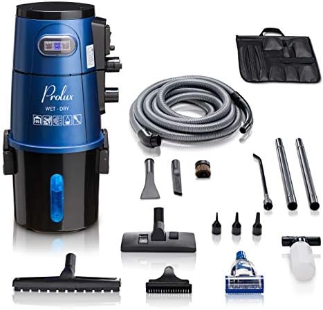 Prolux Professional Shop Blue Wall Mounted Garage Vac, Wet Dry Pick Up by Prolux