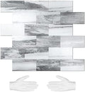 STICKGOO 10-Sheets Subway Tiles Peel and Stick Backspalsh, Gray by STICKGOO