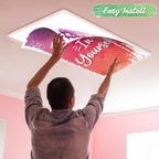 8Pcs Classroom Inspirational Fluorescent Light Covers,2x4 FT Watercolor - Image 4