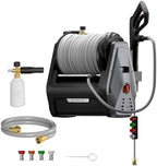 Giraffe Tools Retractable Wall Mounted Pressure Washer Plus with 100FT Hose by GiraffeTools