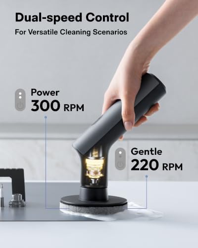 HOTO Swift™ Easycare Cordless Electric Spin Scrubber, for Bathroom, Tile - Image 4