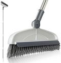 Grout Cleaner with Long Handle & Stiff Swivel Bristles - 2-in-1 Scrubber and Scraper, Tapered Design for Tile Floors, Baseboards, and Tight Spaces by TREASUREHOME
