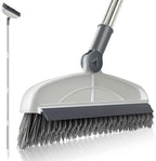 Grout Cleaner with Long Handle & Stiff Swivel Bristles - 2-in-1 Scrubber and Scraper, Tapered Design for Tile Floors, Baseboards, and Tight Spaces by TREASUREHOME