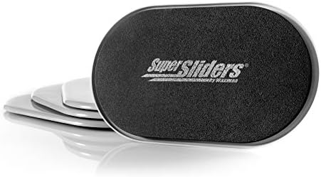Super Sliders4744095N Reusable XL Heavy Furniture Sliders for Carpet- Quickly and Easily Move Any Item, 9-1/2" x 5-3/4' Gray (4 Pack) by SUPERSLIDERS