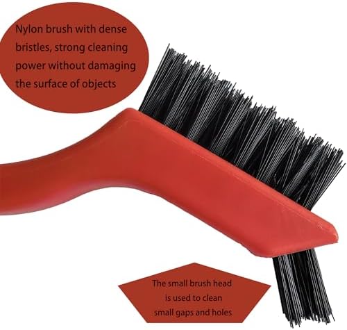 6-Pack Nylon Cleaning Brushes - Non-Scratch Nylon Bristles for Delicate Surfaces & Daily Cleaning | Ergonomic Grip with Mini Head & Hanging Hole - Image 3