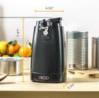 bella Electric Can Opener and Knife Sharpener, Black - Image 2