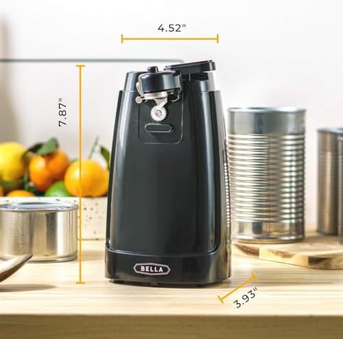 bella Electric Can Opener and Knife Sharpener, Black - Image 2