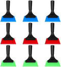 9-Pack Small Squeegee, 5 Inch Window Tint Squeegee Set with Silicone Blades & Non-Slip Handle - Car Windshield Wiper, Glass Shower Door Cleaner, Mirror & Auto Detailing Tool - Red, Blue, Green by Unknown