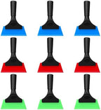 9-Pack Small Squeegee, 5 Inch Window Tint Squeegee Set with Silicone Blades & Non-Slip Handle - Car Windshield Wiper, Glass Shower Door Cleaner, Mirror & Auto Detailing Tool - Red, Blue, Green by Unknown