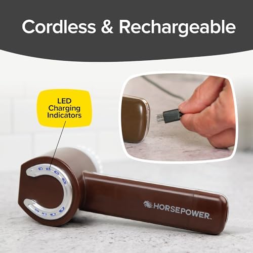 Horsepower Electric Power Scrubber, Waterproof, 350 RPM, 5 Brush Heads - Image 3