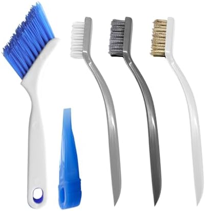Crevice Cleaning Brush Set for Kitchen & Window Tracks, 4-Piece by LittleSeal