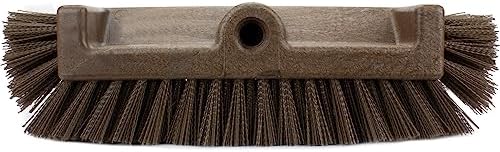 SPARTA Multi-Level Tile Scrub Brush 12" Wide Brush Head, Heavy-Duty Tile Cleaning Brush with End Bristles for Commercial Tiles, Tubs and Floor, Plastic, 12 Inches, Brown, (Pack of 12) - Image 5