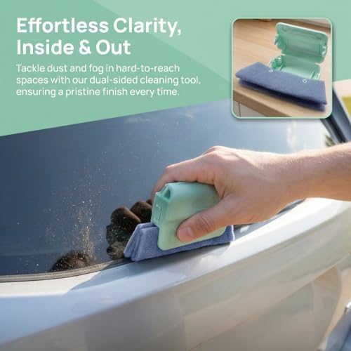 2PCS Magic Car Window Track Cleaner Tool Set, Mixed Color - Image 3