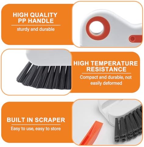 Window Track Cleaner, Groove Cleaning Tool,Crevice Clean Brush (2Pcs-Grey) - Image 5