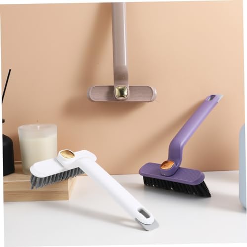 PRETYZOOM 3pcs Grout Cleaning Brush Hard Scrubbing Tool for Tile Shower Bathtub Gap Crevice Cleaning Rotatable Head Brush for Easy Use - Image 7