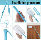 Colingmill 4 Pack Replacement Duster Handles, 3 Ft Extendable, Sky Blue - Image 2
