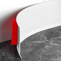 Vinyl Baseboard Molding Trim 4 Inch Peel and Stick Cove Base by Heonay