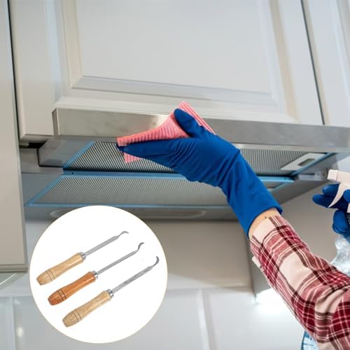 3 Piece Stainless Steel Range Hood Scraper Tool Set for Kitchen Cleaning - Image 5