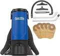 Powr-Flite Pro-Lite Backpack Vacuum Cleaner, 4-Quart Canister, BP4S by Powr-Flite