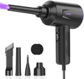 Meudeen Air Duster - Compressed Air - 5.74 oz High Power Cleaning for Computer - PC - 2 Gear Air Blower (Black Purple) by Meudeen