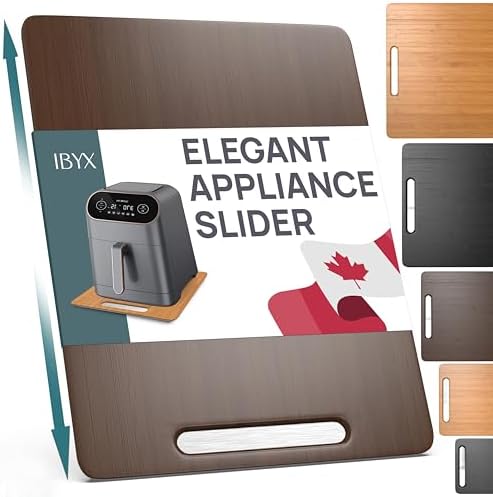 Ibyx Appliance Slider, Sliding Tray for Coffee Maker, 12 x 16 in, Brown by Ibyx