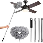 DRQ Ceiling Fan Cleaner Duster with 13-48 in Extension Pole, Grey by DRQ