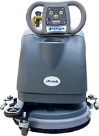 (EM-25) 15'' Brush Foldable Walk Behind Hand Push Floor Scrubber Machine, - Image 6