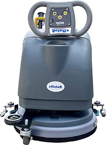 (EM-25) 15'' Brush Foldable Walk Behind Hand Push Floor Scrubber Machine, - Image 6
