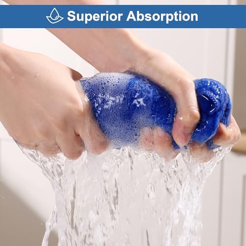 JOYMOOP Microfiber Cleaning Cloth, 18 Piece Set, Medium, Blue - Image 3