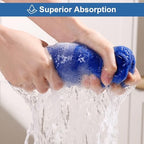 JOYMOOP Microfiber Cleaning Cloth, 18 Piece Set, Medium, Blue - Image 3