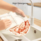 JOYMOOP Microfiber Cleaning Cloth, 20 Piece Set, Medium, White - Image 3