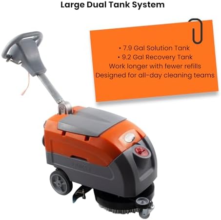 SUNMAX RT35AC 17" Corded Floor Scrubber, 7.9/9.2-Gal Tanks - Image 4
