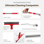 Foxtrot Living Grout Brush with Long Handle and Scrubber, Telescopic - Image 3