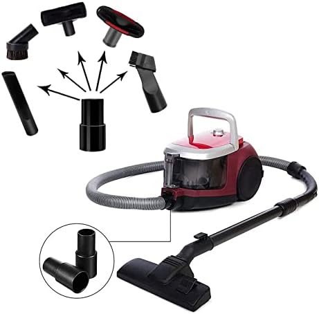 1 1/4" Vacuum Attachments & Brushes for Shop Vac Accessories Household Cleaning Kit Brush Nozzle Crevice Tool with Adapter for 1" to 2" Hose Set of 7… - Image 5
