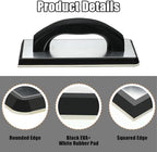 Blulu 11 Pcs Grout Float Set, Rubber Float, 6 Sponges, Angled Saw, Black - Image 4
