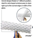 60" Window Squeegee Cleaner 2 in 1 Window Cleaning Tool Kit Window Washing Kit with Extension Pole for Shower Glass, Indoor/Outdoor High Window Cleaning-Two Pads - Image 4