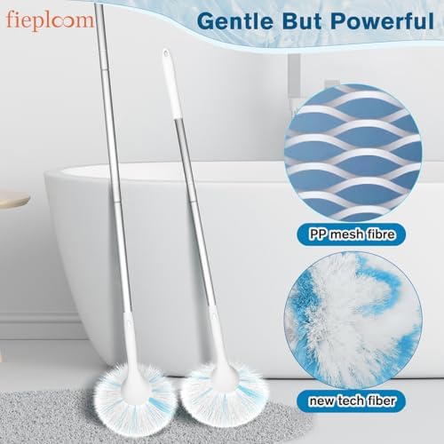 Non-Scratch Tub Tile Scrubber Brush, 48" Long Handle (2-Pack) - Image 4