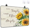 Vintage Sunflowers Stove Top Covers for Electric Stove, Farmhouse Floral Induction Cooktop Cover Protector, Rustic Botanical Range Mat for Glass Top Stove, Kitchen Countertop Dish Drying Mat, 24"x21" by Unknown