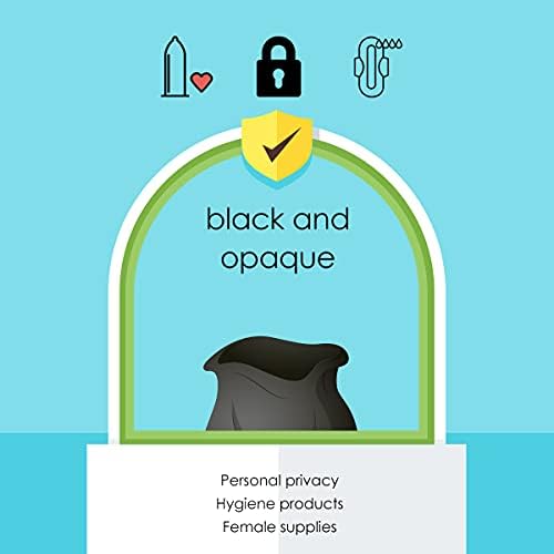 Teivio Mini Black Trash Bags 0.5 Gallon 276 Count 11"x12" Bathroom - Image 4