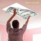 8pcs Classroom Fluorescent Magnetic Light Covers,2x4 FT Eucalyptus Style - Image 4