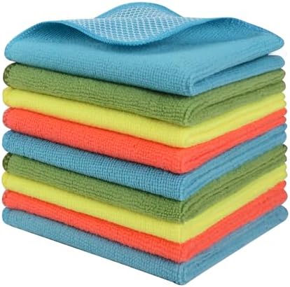 KinHwa Dish Cloths for Washing Dishes with Scrub Side, Microfiber Dish Rags - Image 7