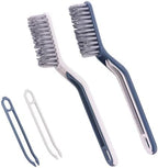 6pcs Crevice Cleaning Brush Multifunctional Hard Bristle Grout Cleaner Brush Crevice Cleaning Tools Bathroom Cleaning Brush with Clip,Kitchen Brush for Household, Kitchen, Window, Sink, Toilet, Grout - Image 3