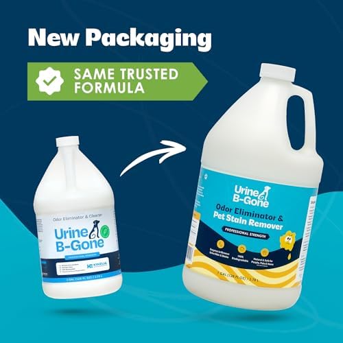 Urine B-Gone, Professional Enzyme Odor Eliminator & Pet Stain Remover, Human, Cat & Dog Urine Cleaner, Effective on Laundry, Carpets & More, Original Scent, 1 Gallon (Pack of 2) - Image 2