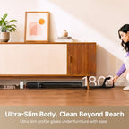 dreame Aero Wet Dry Vacuum Cleaner, All-in-ONE Vacuum Mop for Wet & Dry Messes, 0 Hair Residue Great for Pet Owners, One-Press Self-Clean, 180° Lie Flat, 35mins Runtime for Hard Floor Cleaning - Image 3