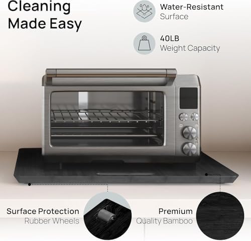 Ibyx Appliance Slider, Sliding Tray for Coffee Maker, 21 x 15 in, Black - Image 4